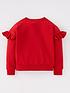 image of minnie-mouse-girlsnbspdisney-frill-sleeve-christmas-sweater-red