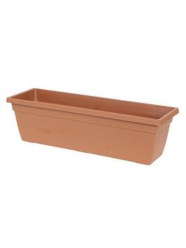 Product photograph of Terracotta Windowbox 60cm X 19cm from very.co.uk