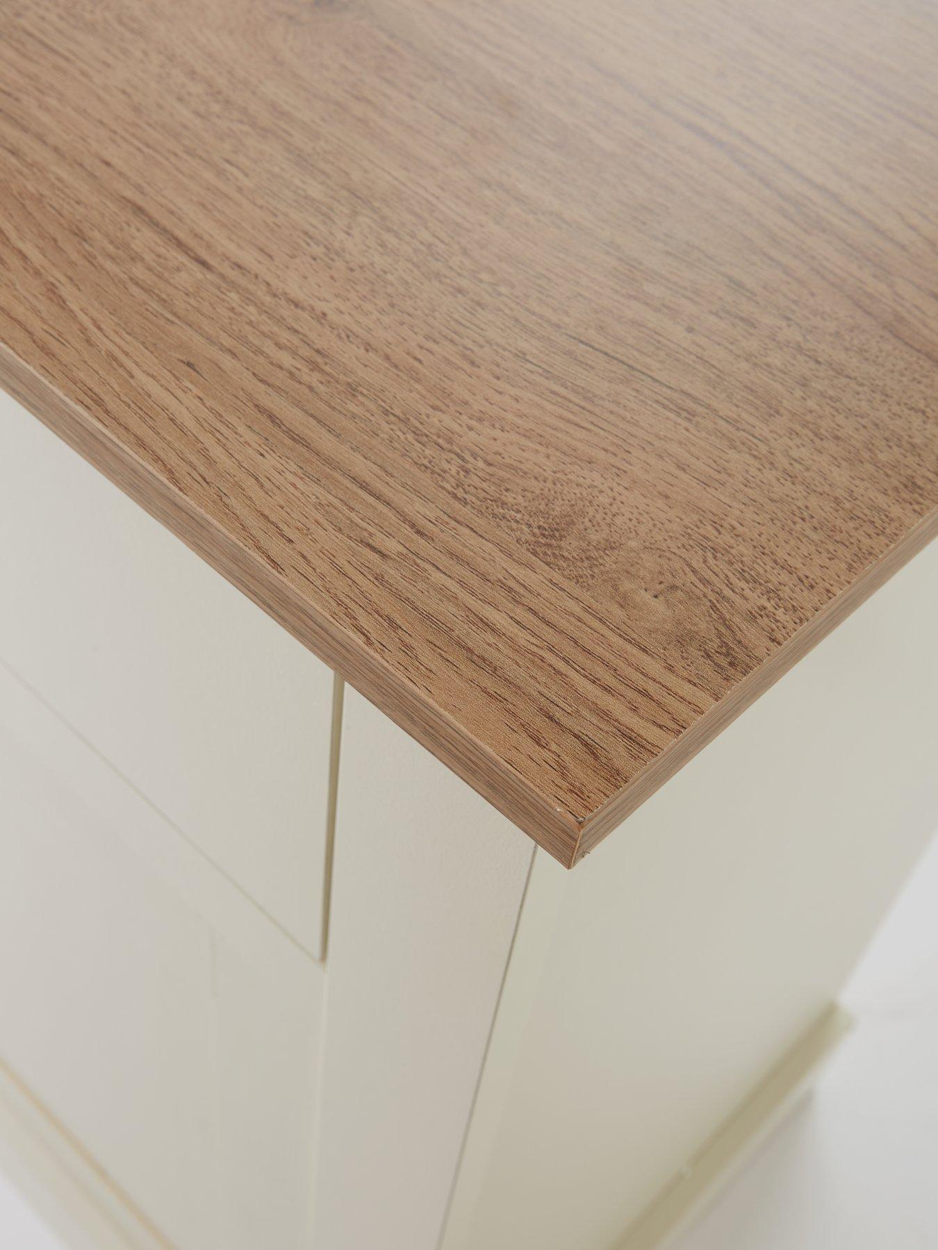 Image 4 of 6 of The Very Collection Crawford Large Sideboard - Ivory/Oak