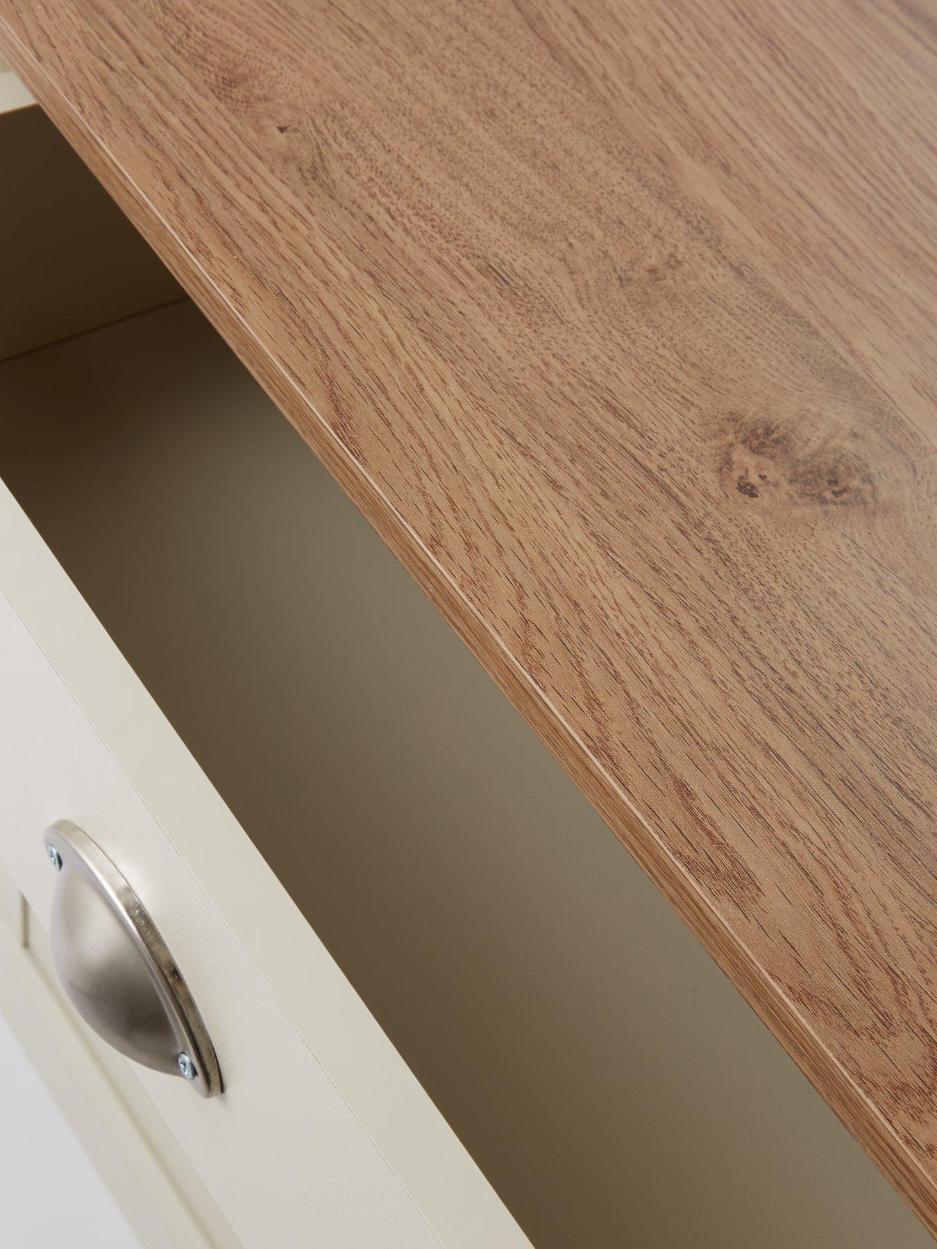 Image 5 of 6 of The Very Collection Crawford Large Sideboard - Ivory/Oak