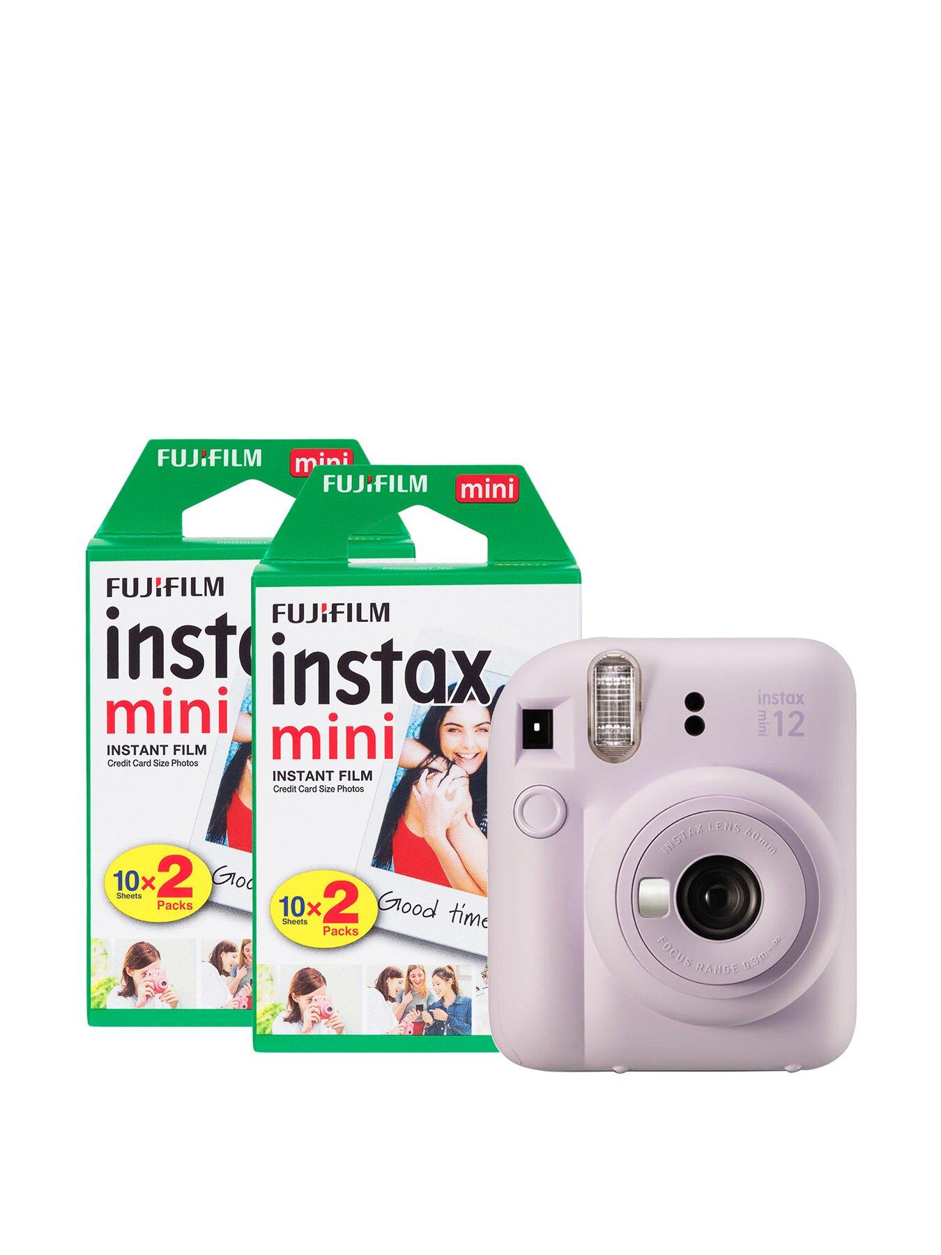  Fujifilm Mini 12 Instant Camera Starter Bundle: Includes Mini  Film Value Pack (60 Sheets) + 4 Pack AA Batteries + Lens Cleaning Cloth  (Mint Green) : Electronics