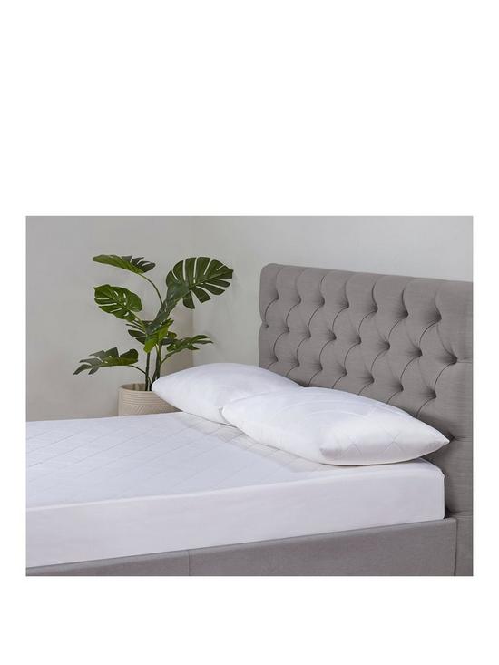 stillFront image of very-home-hotel-collection-bamboo-pillow-protectors-white