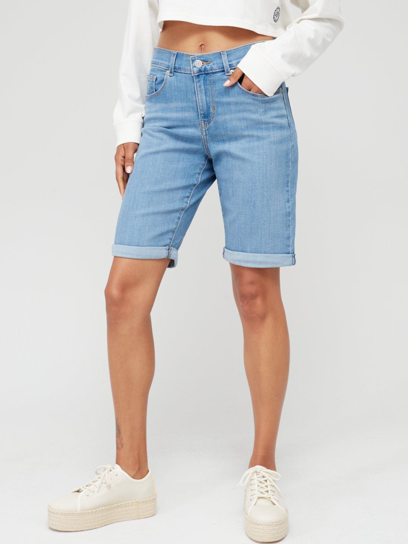 Levi's denim bermuda shorts 2024 womens