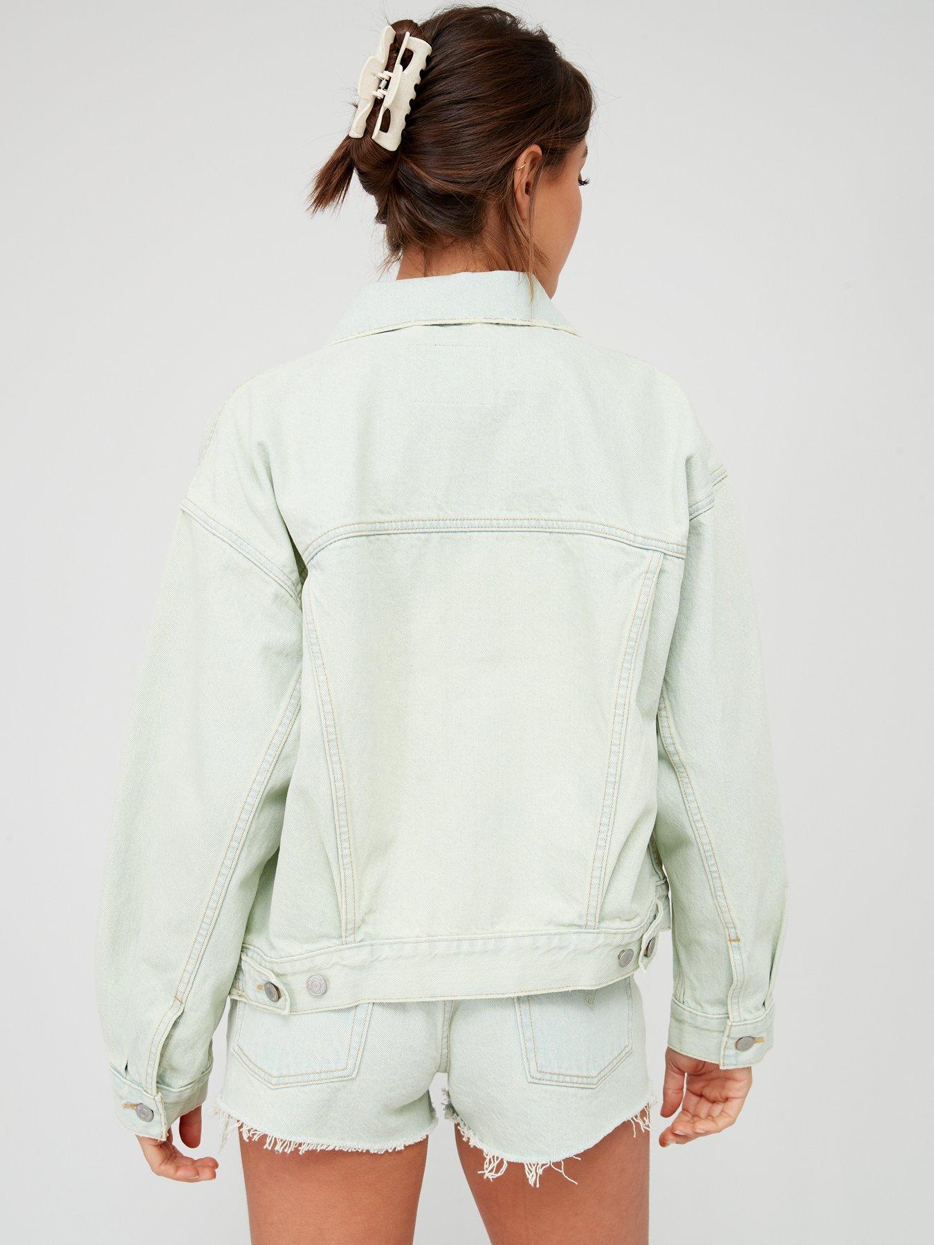 Levi's the trucker neon green denim clearance jacket