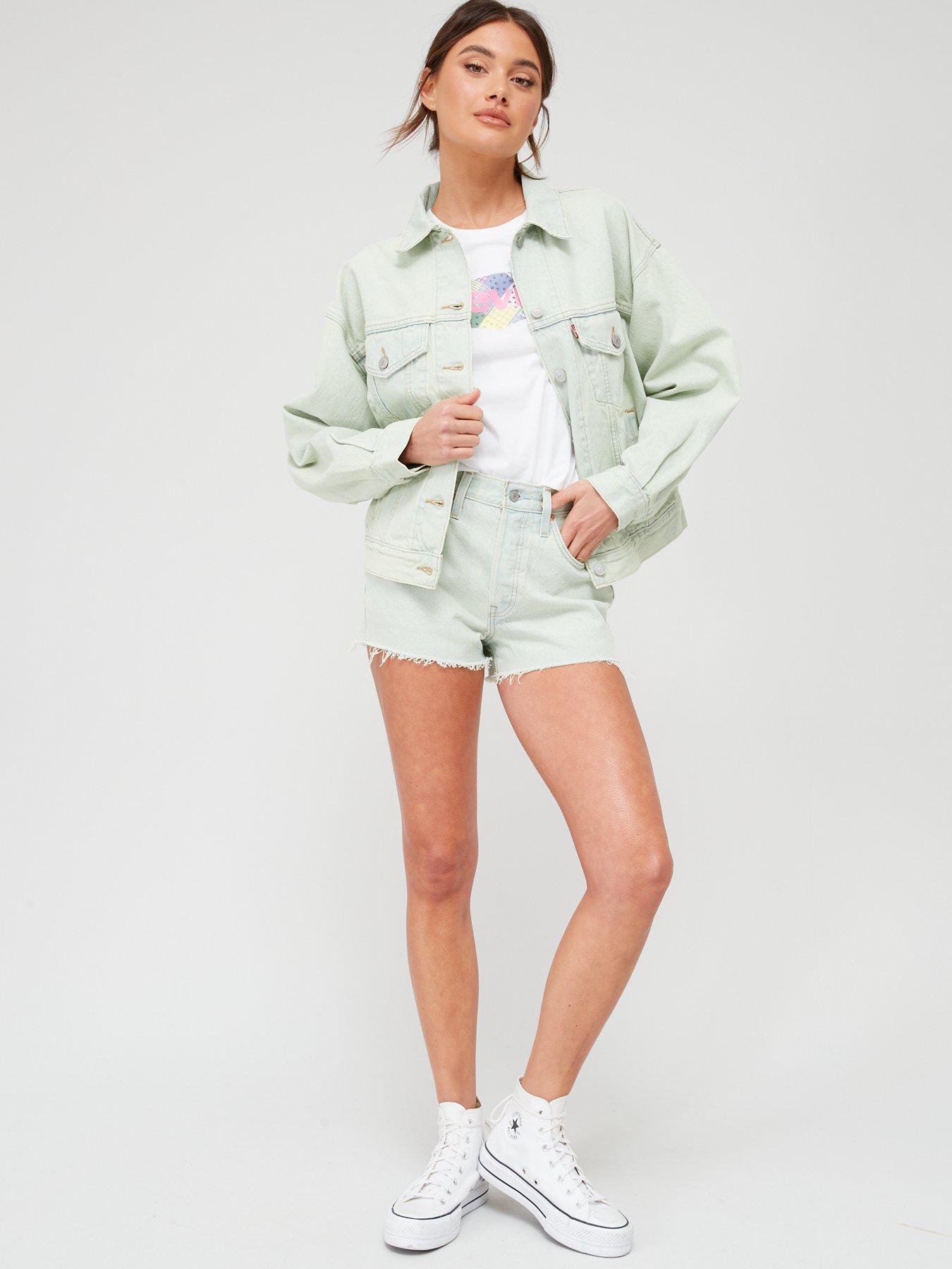 Levi's the trucker neon green denim clearance jacket