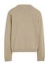  image of calvin-klein-jeans-boys-blown-up-logo-layers-sweater-plaza-taupe