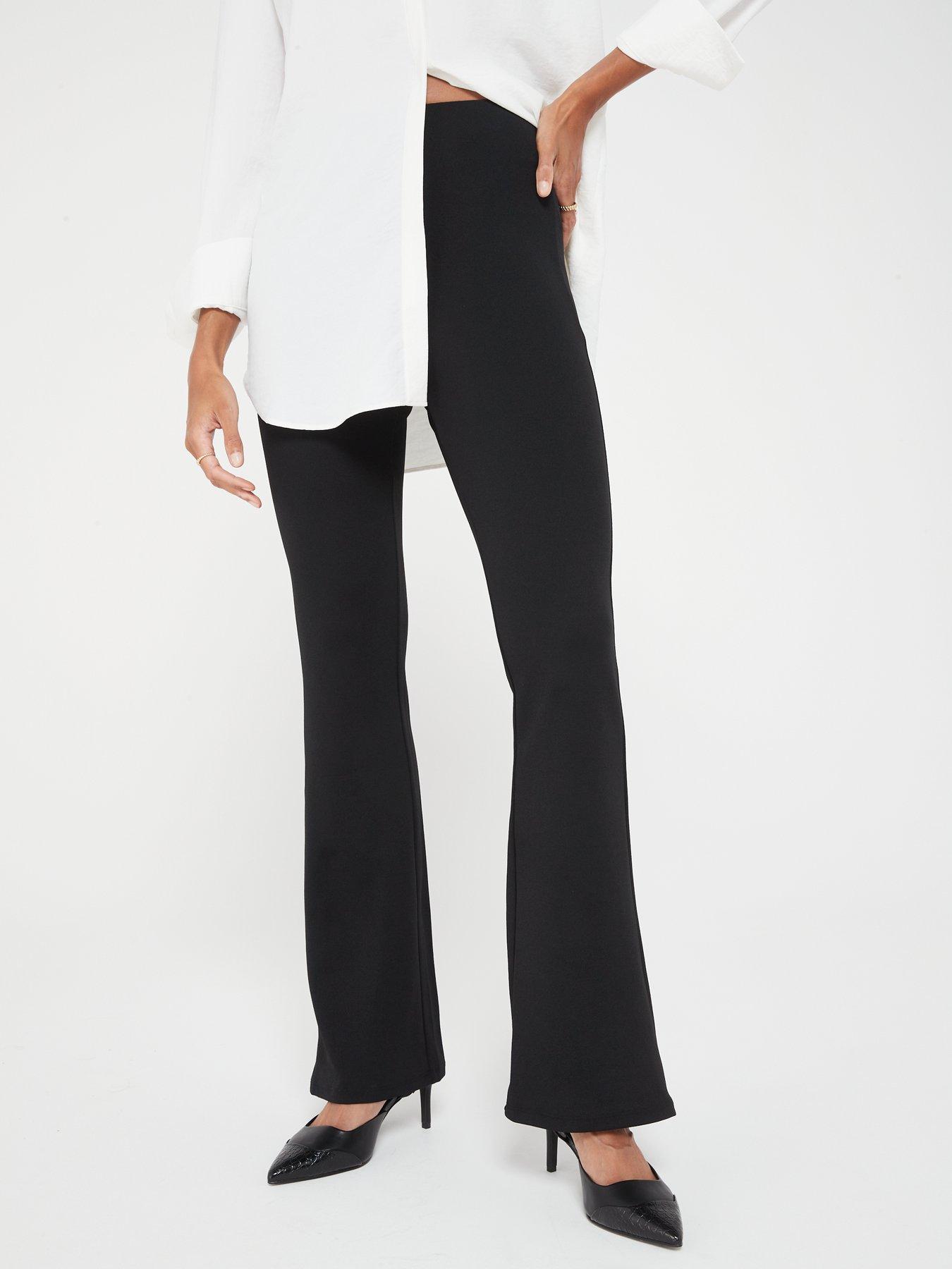 Black flare best sale pants womens