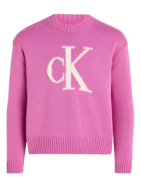 calvin-klein-jeans-girls-fluffy-monogram-sweater-violet-fun