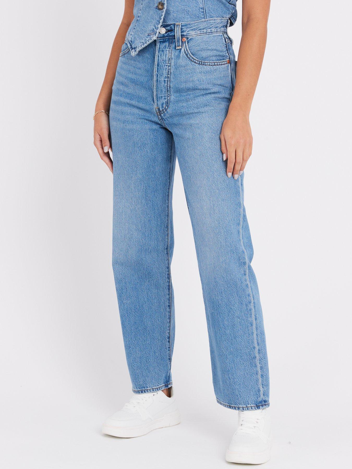 Levis 414 Classic Straight Women's Jeans (Plus Size) Blue Mixtape