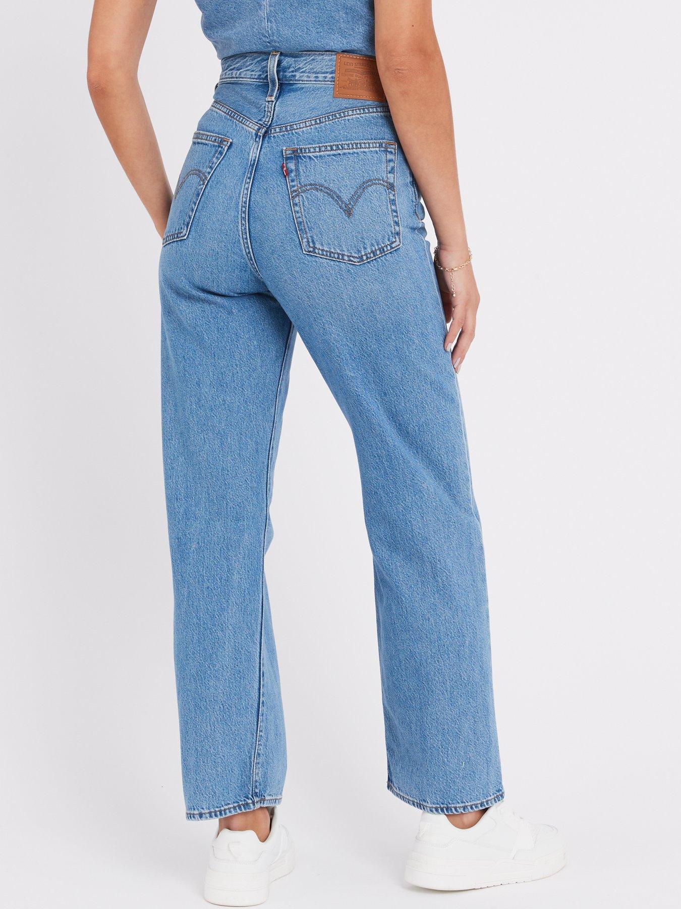 Image 2 of 5 of Levi's Ribcage Straight Leg Ankle Jean - Worn In Blue