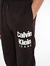  image of calvin-klein-jeans-boys-mini-blown-up-logo-jogger-ck-black