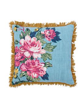 Product photograph of Joules Patterdale Pheasants Cushion from very.co.uk