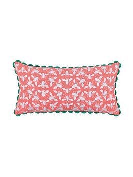 joules permaculture border cushion - multi