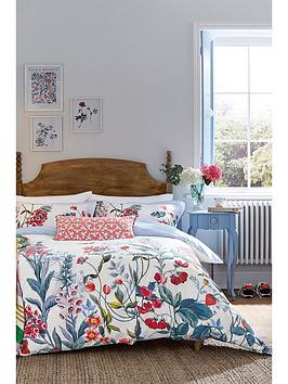 Product photograph of Joules Permaculture Border 100 Cotton Percale Duvet Cover Set from very.co.uk