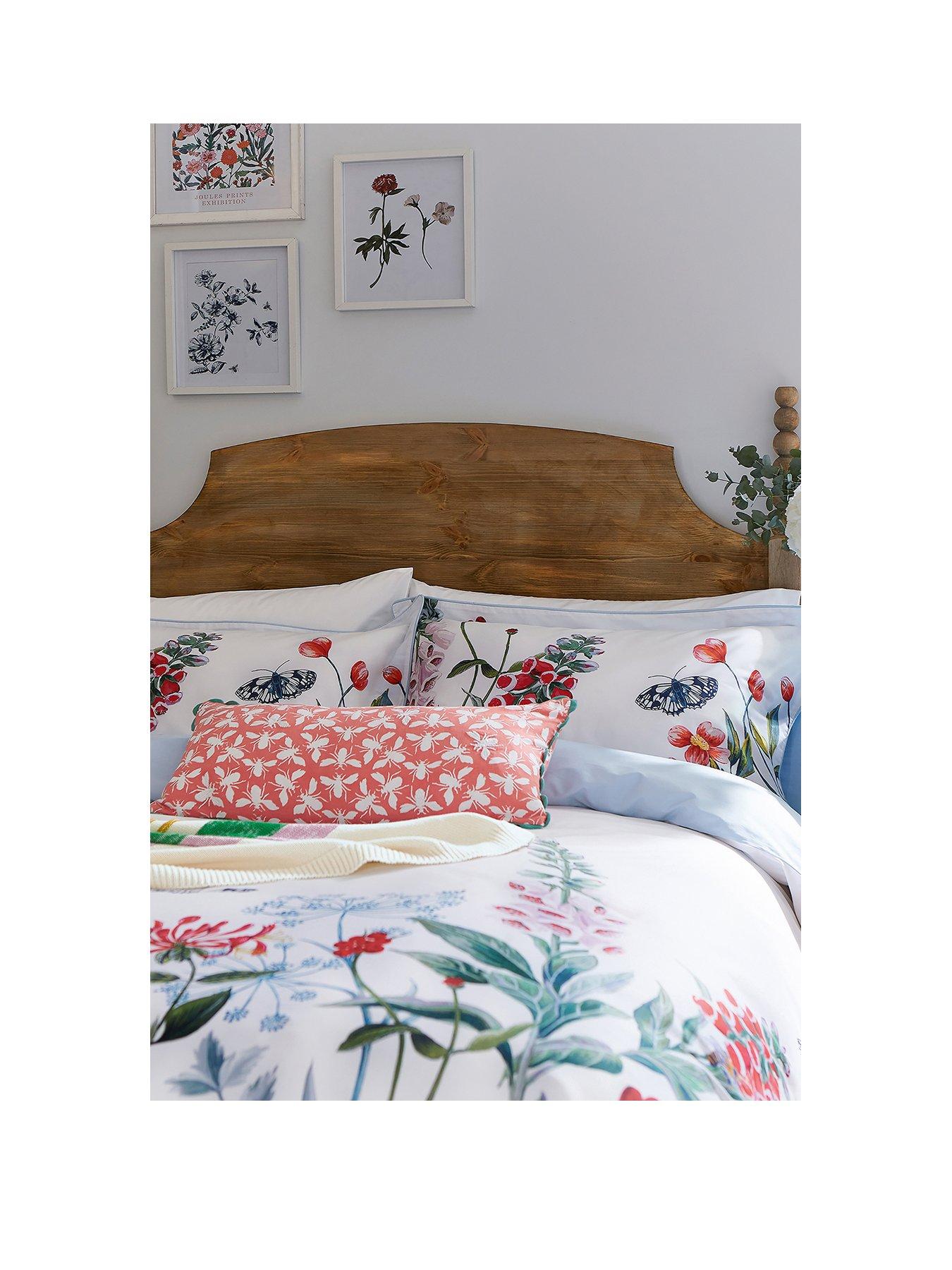 Image 2 of 4 of Joules Permaculture Border 100% Cotton Percale Duvet Cover Set