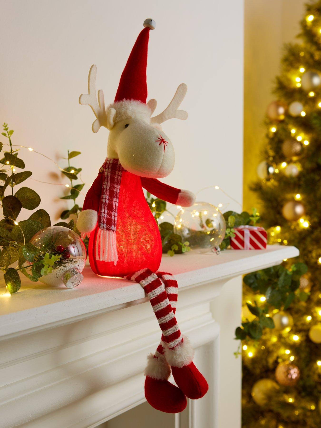 Christmas Santa & Rudolph Yoga Leggings