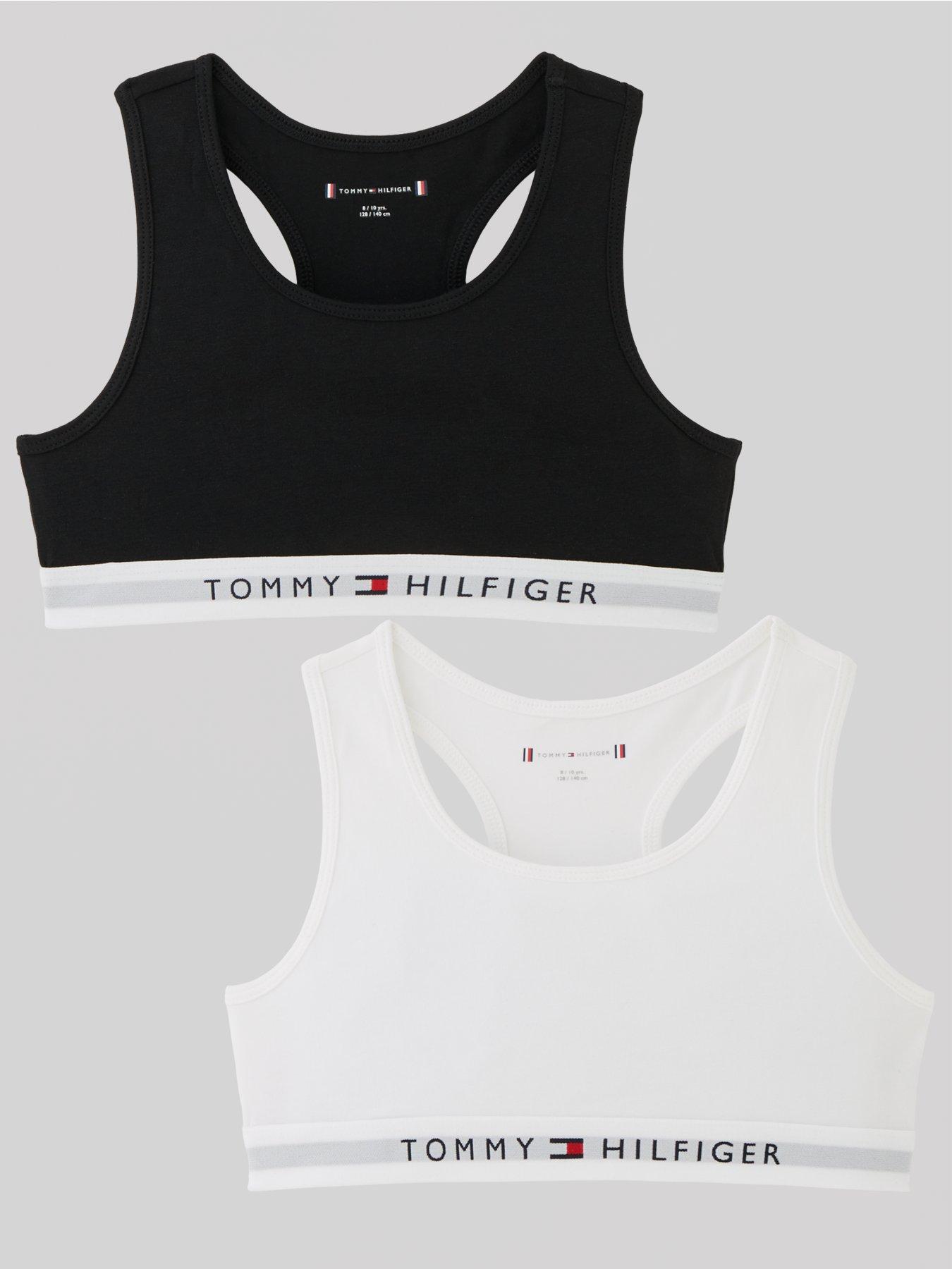 Tommy hilfiger black sales crop top