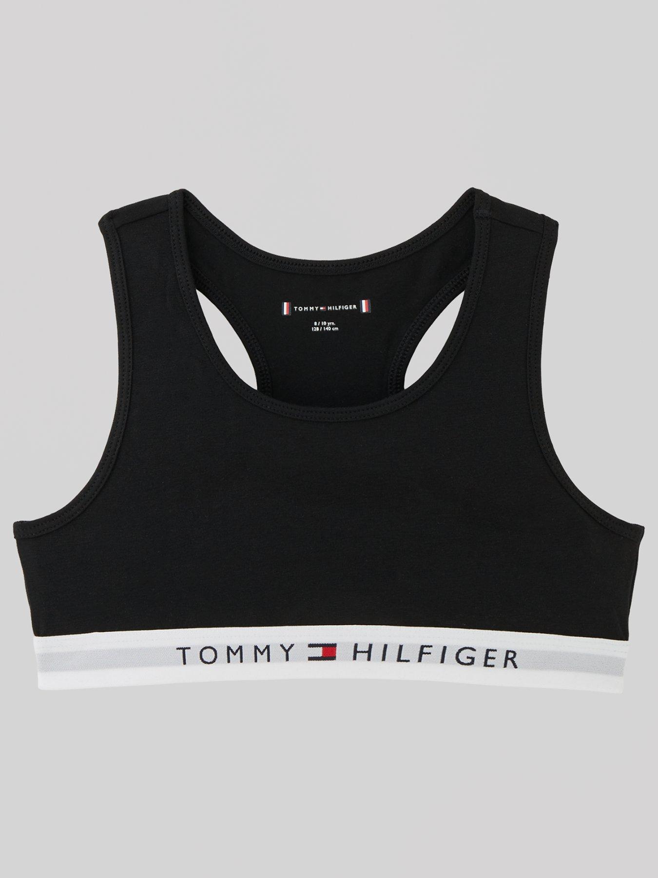 Tommy Hilfiger Girls 2 Pack Bralette - White/black