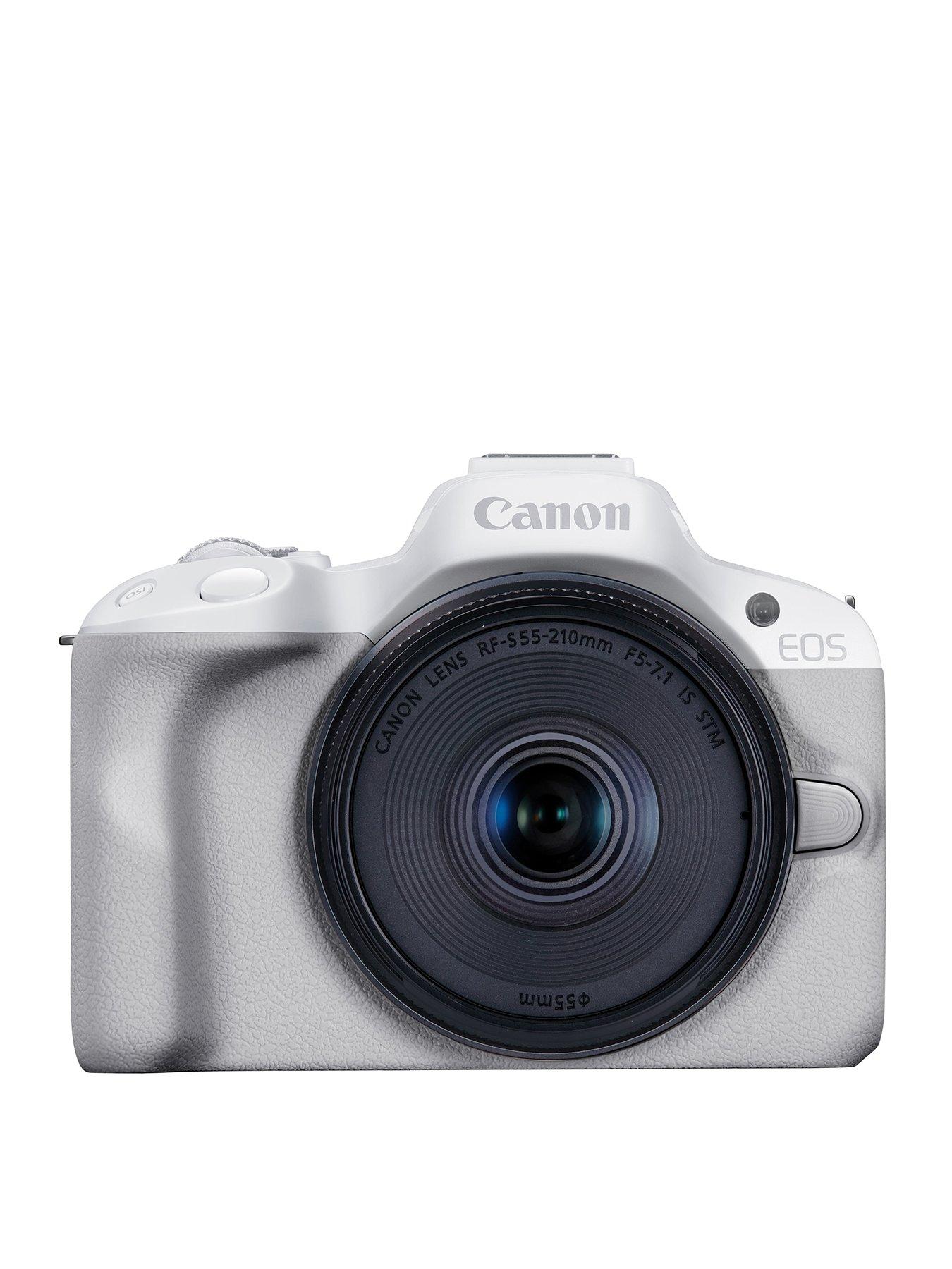 undefined EOS R50 APS-C Mirrorless Camera inc RF-S 18-45mm Lens - White