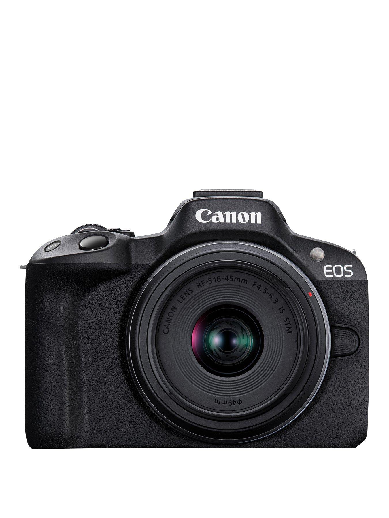 undefined EOS R50 APS-C Mirrorless Camera inc RF-S 18-45mm Lens - Black