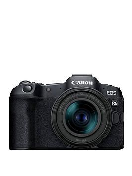 canon eos r8 full frame mirrorless camera with rf 24-50mm f4.5-6.3 is stm lens