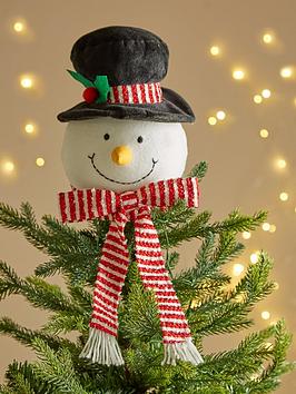 Product photograph of Very Home Snowman Christmas Tree Topper from very.co.uk