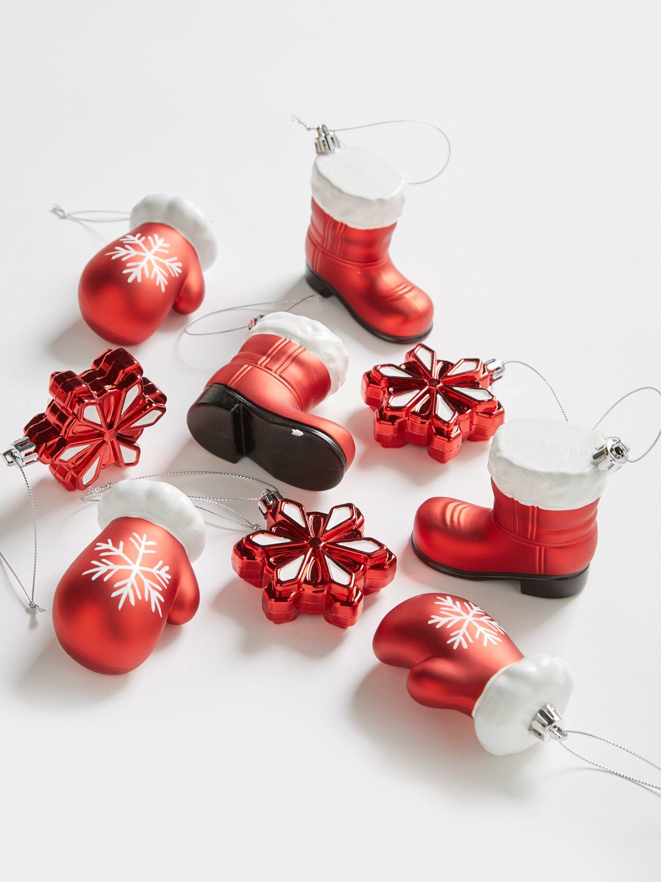 Very Home Set of 9 Novelty Christmas Tree Decorations very.co.uk