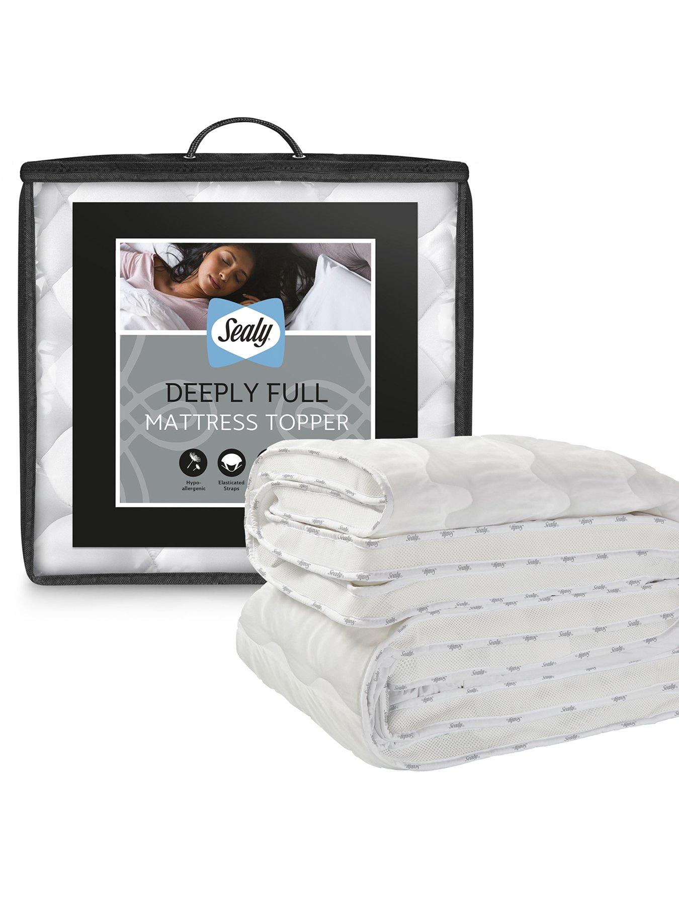 undefined Deeply Full Mattress Topper - White