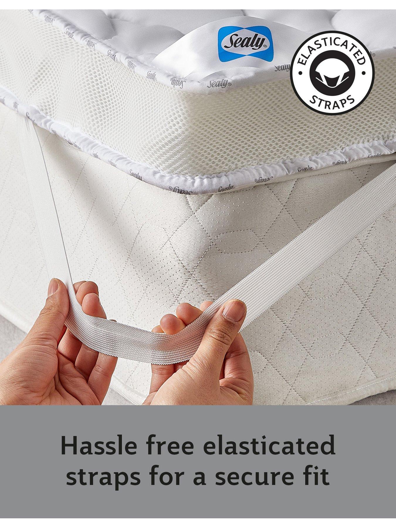 Image 4 of 7 of Sealy Deeply Full Mattress Topper - White