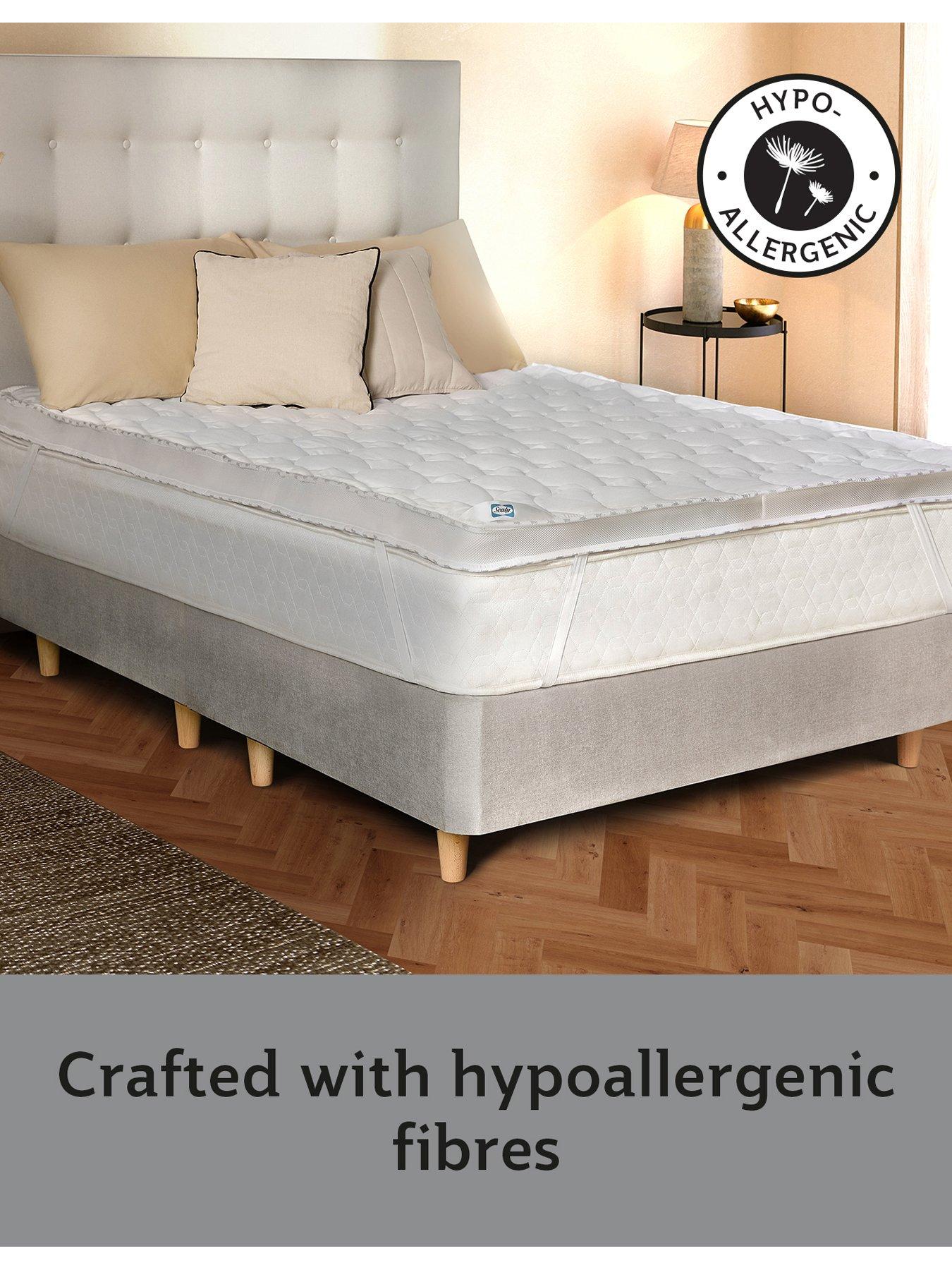 Image 5 of 7 of Sealy Deeply Full Mattress Topper - White