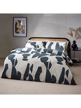 Product photograph of Hoem Meta Geo Navy Duvet Cover Set from very.co.uk