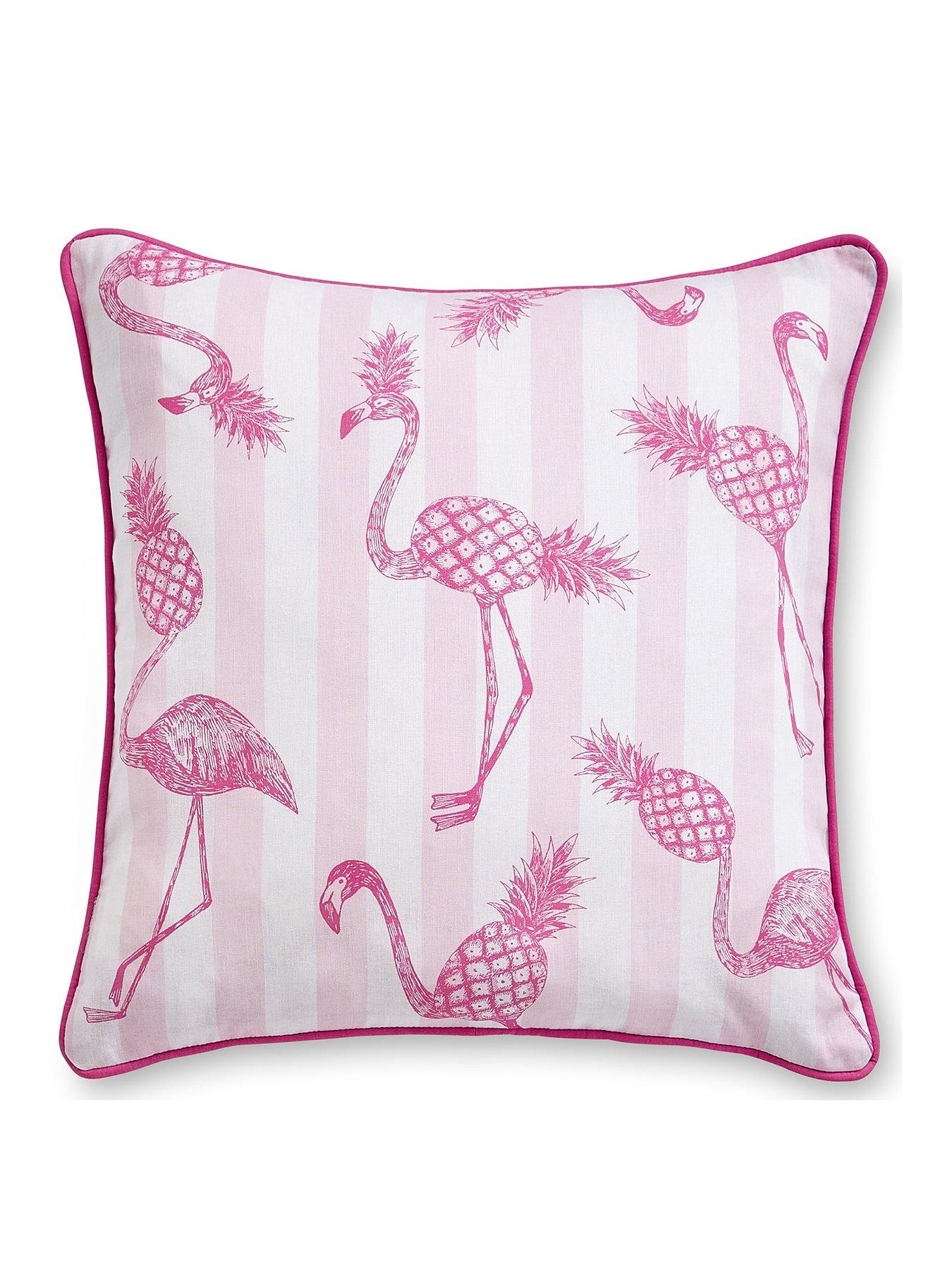 Pink flamingo hot sale cushions