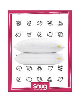 Product photograph of Snug Blissful Bedtime Pillow Pair - White from very.co.uk
