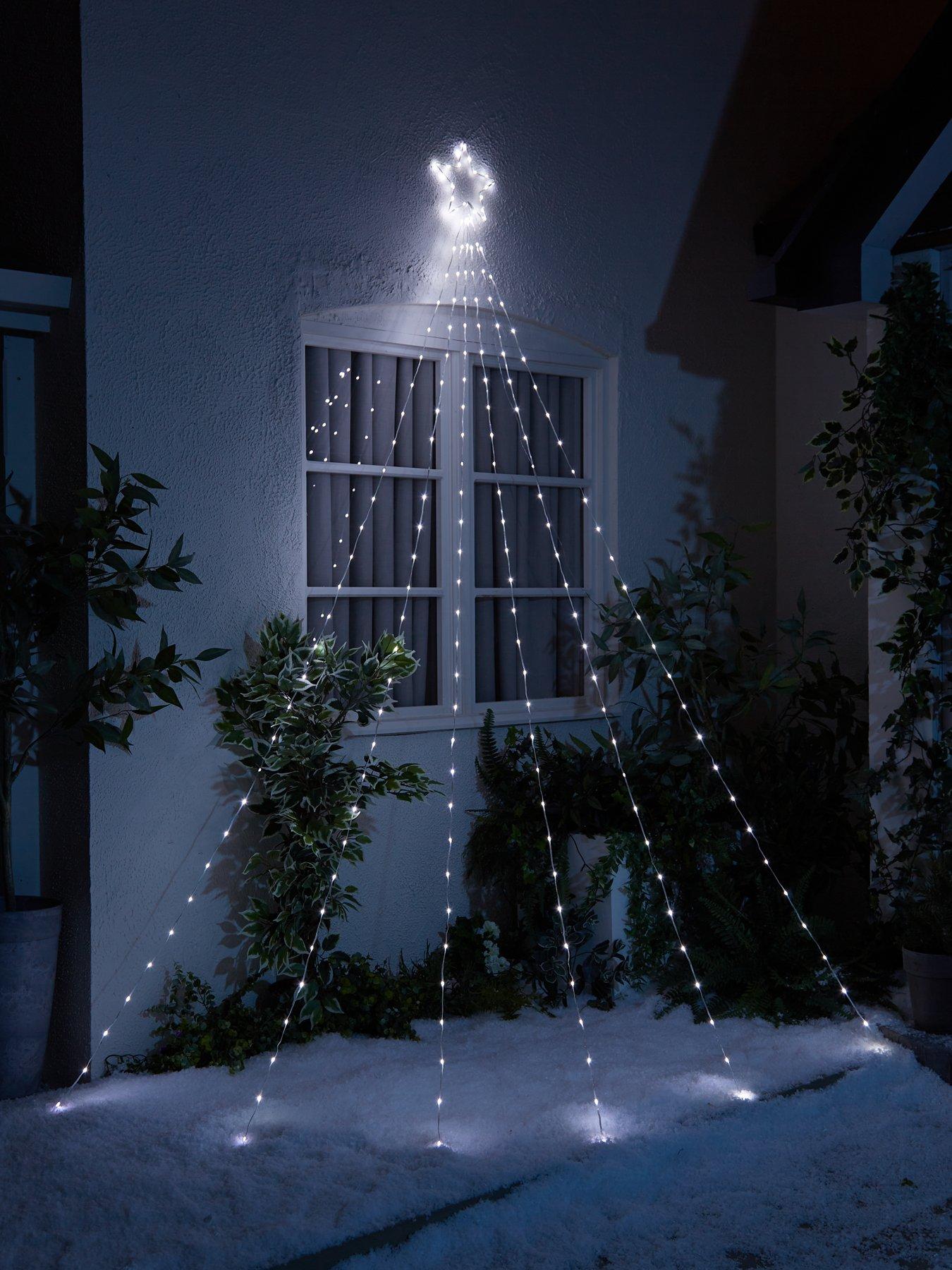 Led shooting deals star icicle lights