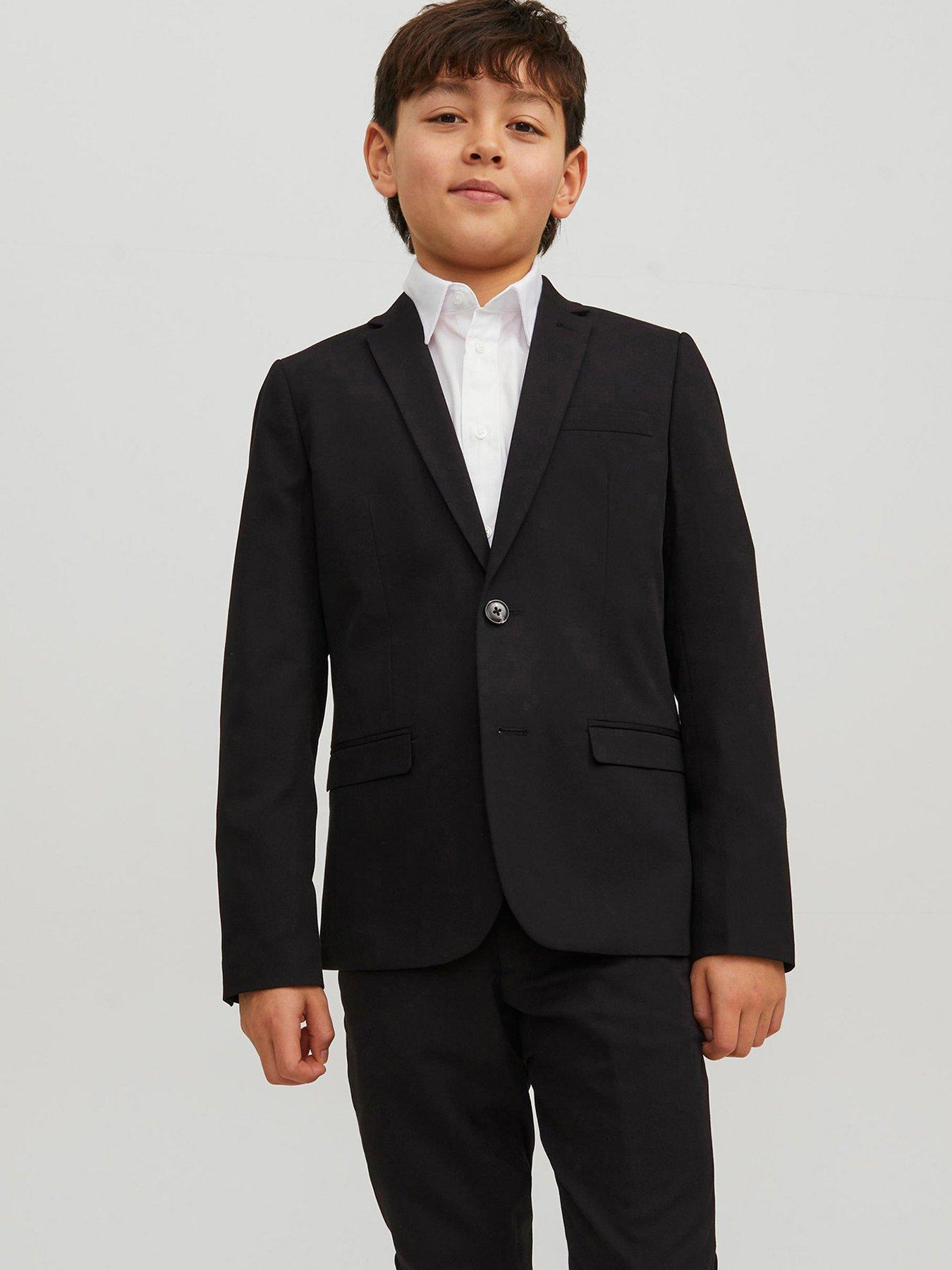 Jack & Jones Junior Boys Solar Suit Blazer - Black
