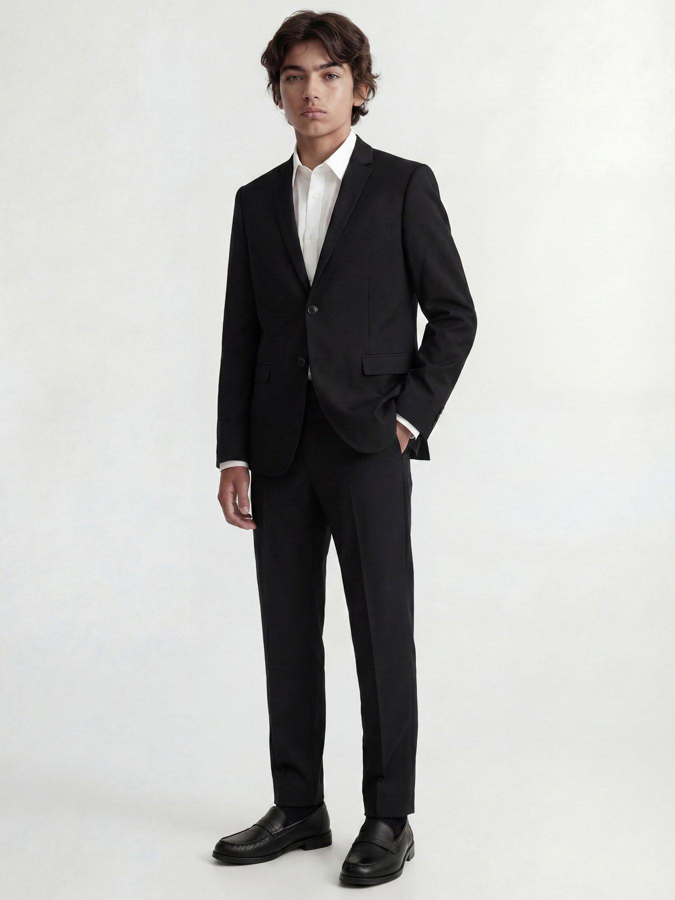 Jack & Jones Junior Boys Solar Suit Trousers, Black, Size 14 Years