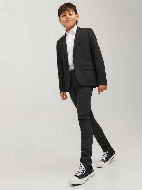 stillFront image of jack-jones-junior-boys-solar-suit-trousers-black