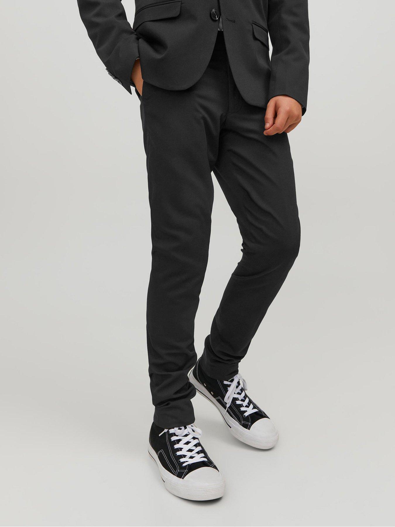Image 4 of 5 of Jack & Jones Junior Boys Solar Suit Trousers - Black