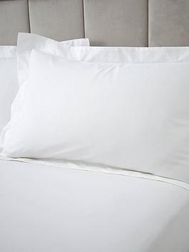 Product photograph of Bianca 180 Thread Count 100 Egyptian Cotton Oxford Pillowcase from very.co.uk