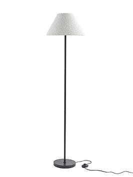 Product photograph of Very Home Boucle Floor Lamp from very.co.uk