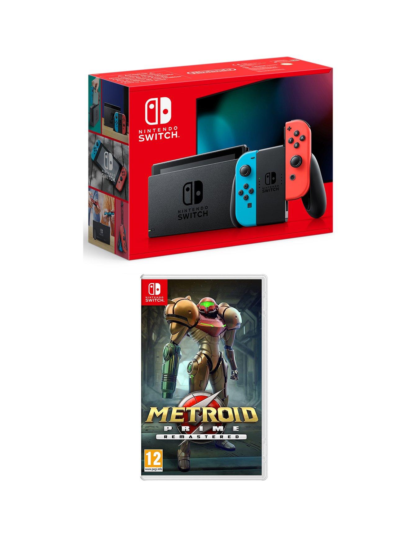 Nintendo Switch Neon Console 1.1 with Metroid Prime Remastered very.co.uk