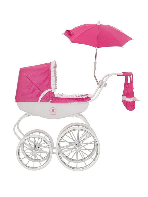 Image 5 of 6 of undefined Carriage Doll Pram Bundle&nbsp;- Raspberry