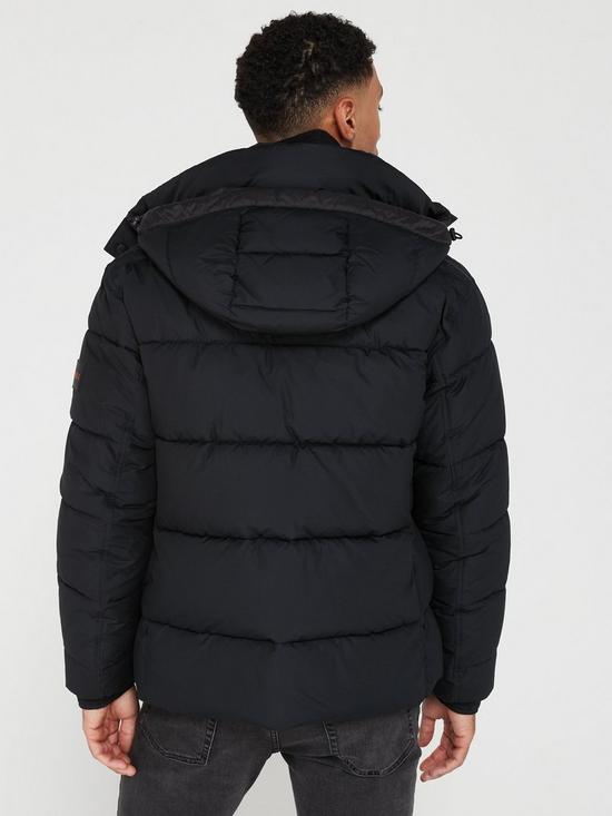 BOSS Omaris Hooded Padded Jacket - Black | very.co.uk