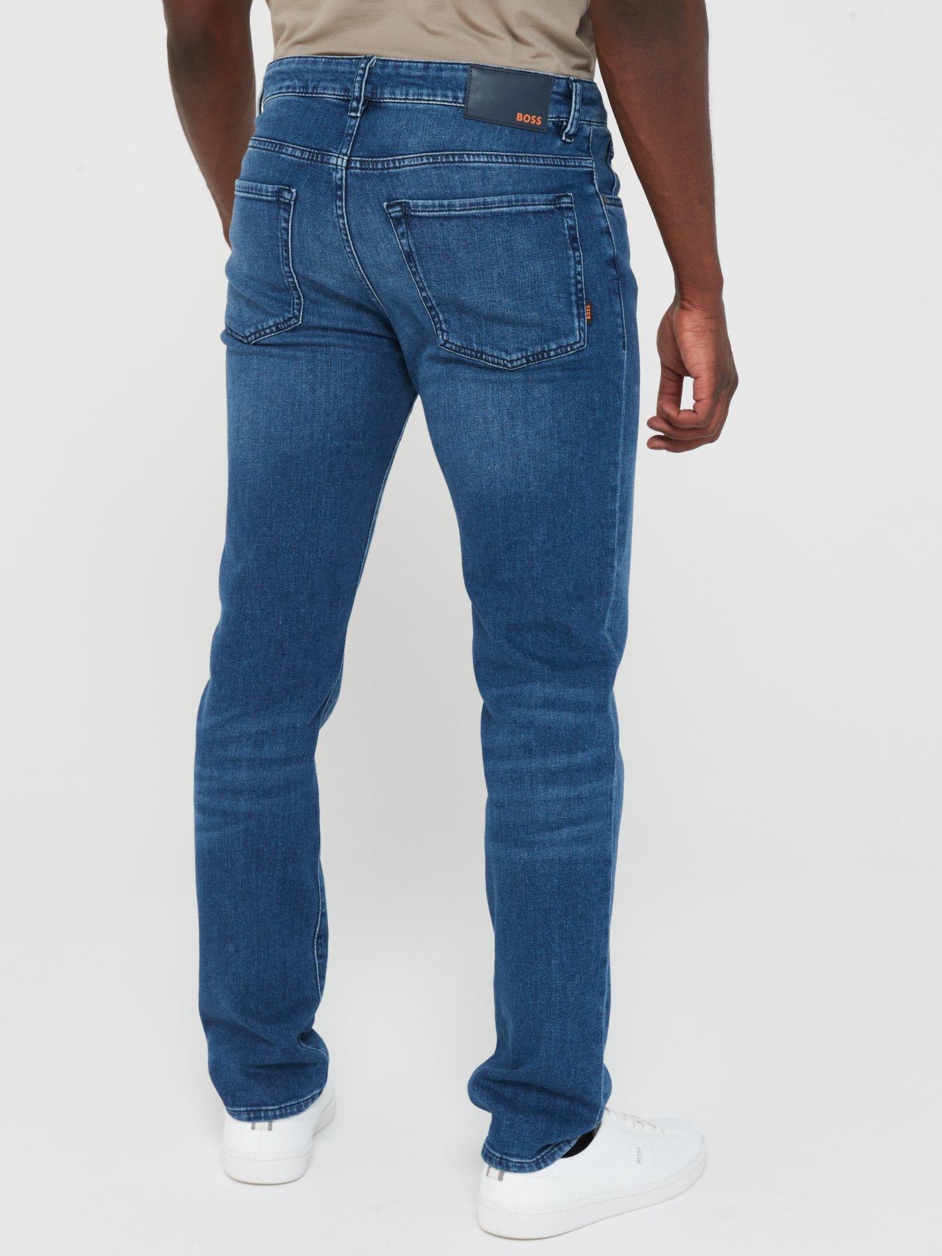 BOSS Re.Maine Regular Fit Jeans - Blue | Very.co.uk