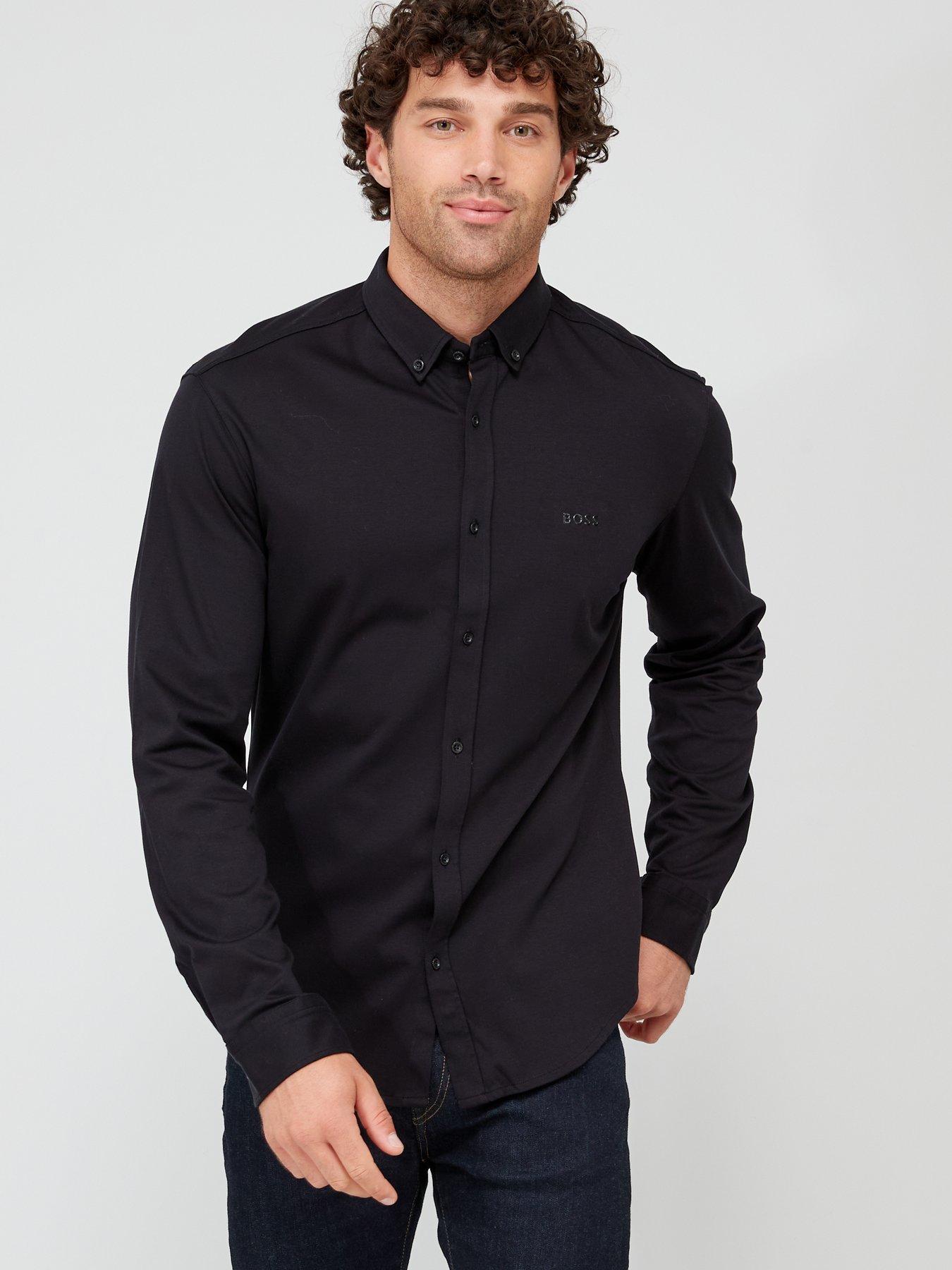 Hugo boss shop black shirt sale