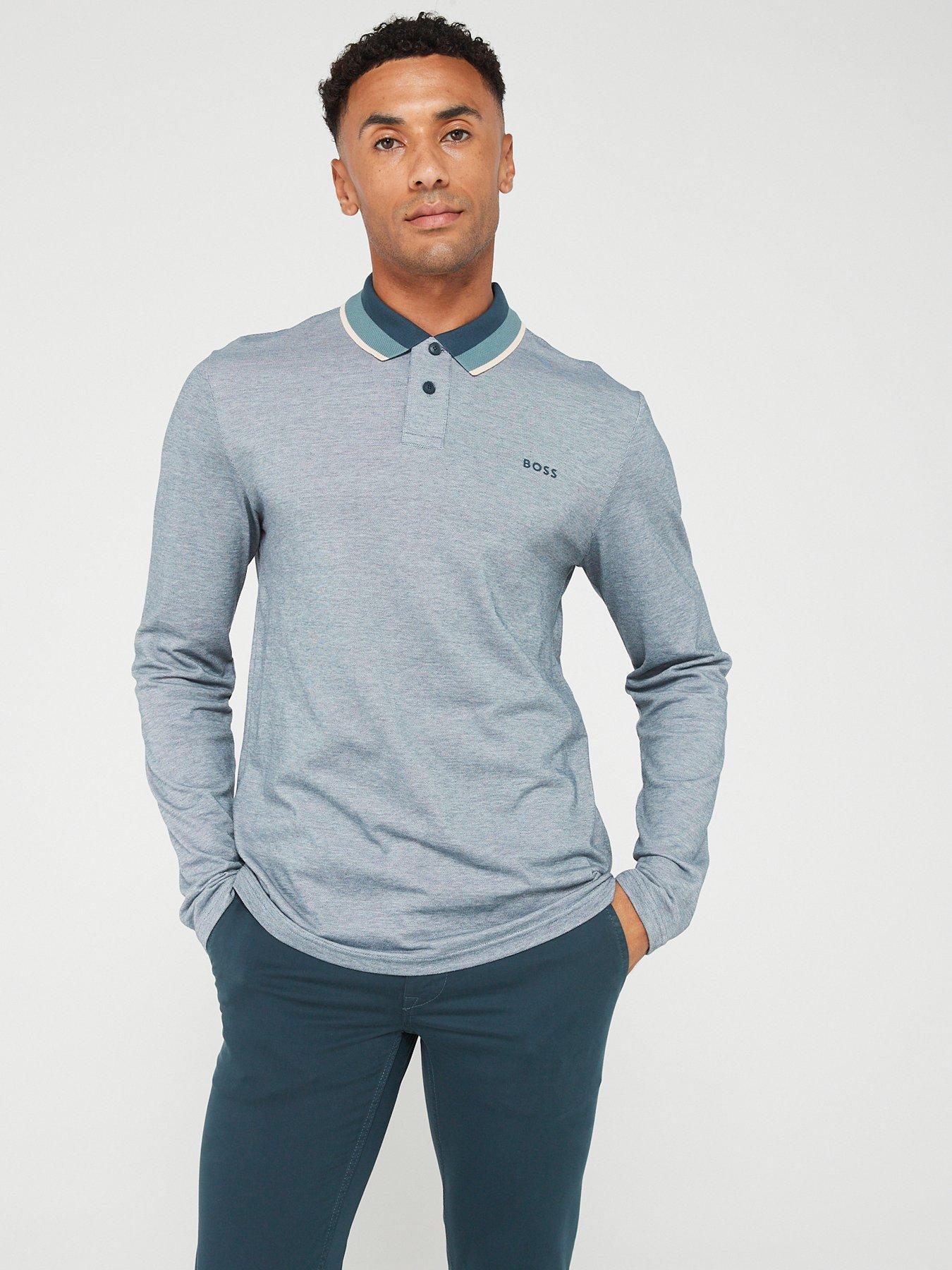 boss long sleeve polo sale