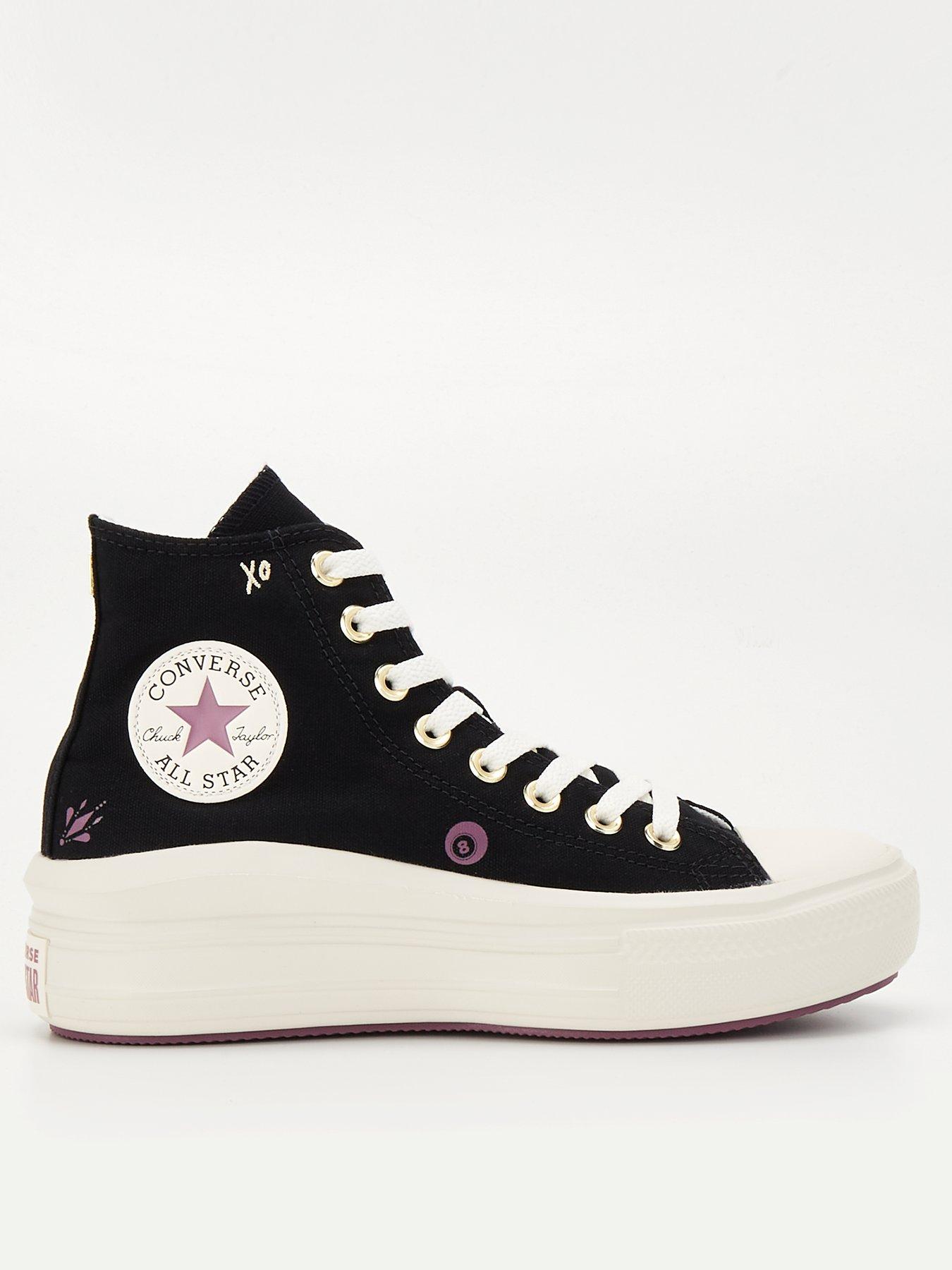 Converse with best sale red face