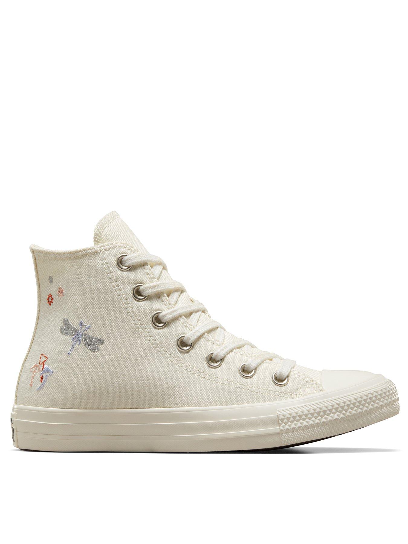 Cream high cheap top converse