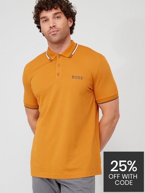 boss-paddy-pro-regular-fit-polo-shirt-orange