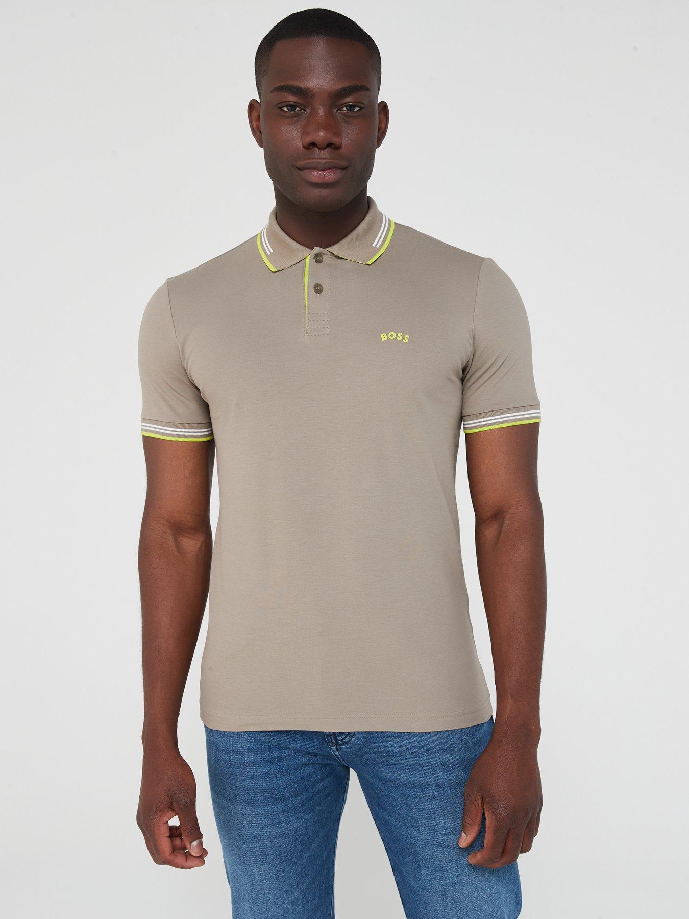 Muscle fit shop polo shirts uk